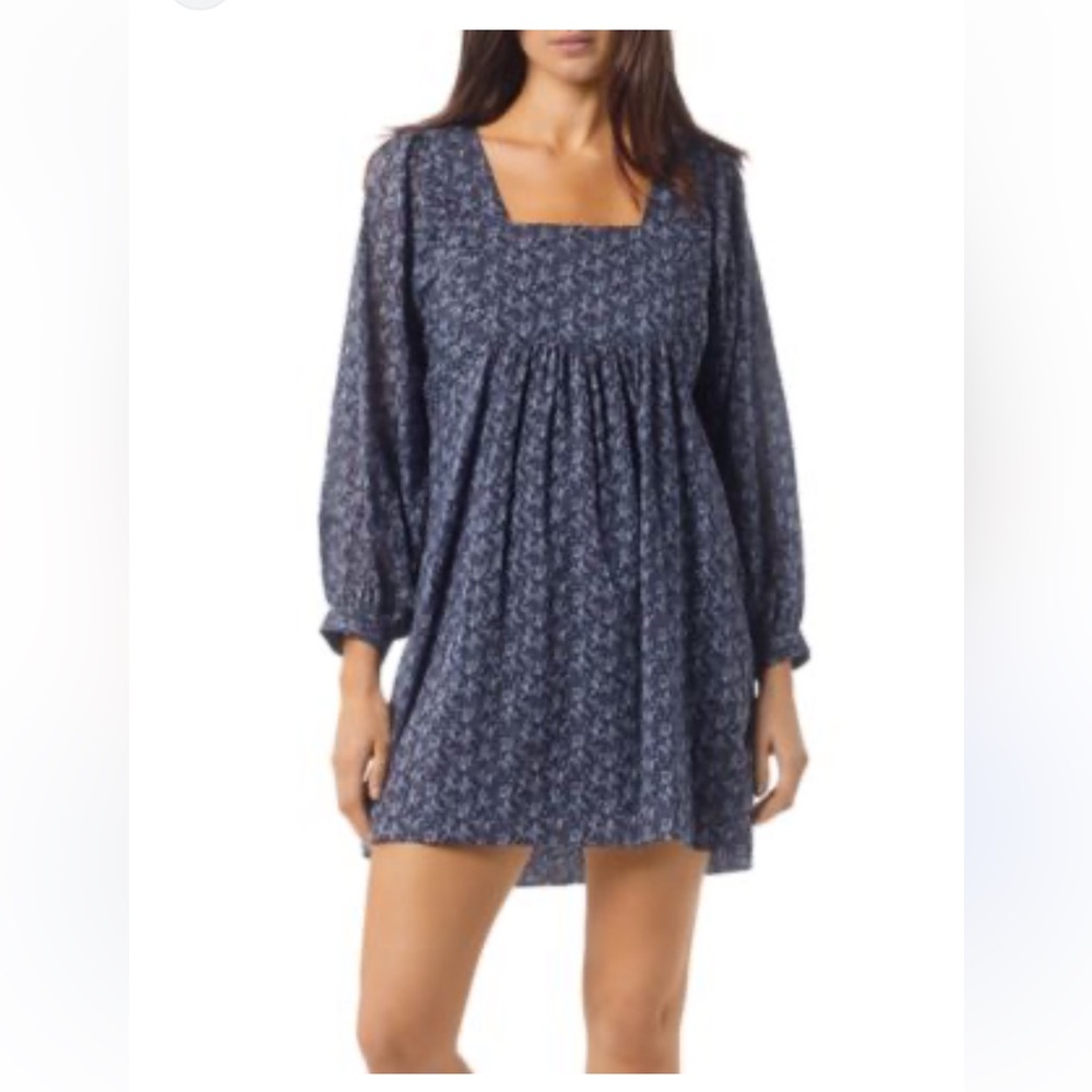 NWT Joie Jade Blue Babydoll Dress